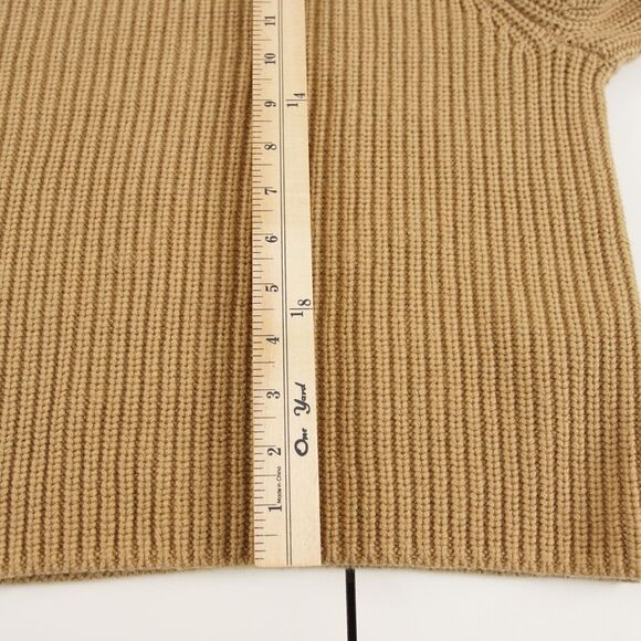 & Other Stories Mock Neck Knit Brown Wool Modal Blend Sweater Sz M - Picture 4 of 10
